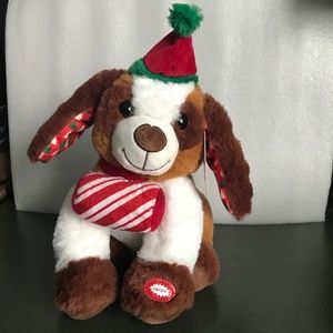 Merry Brite Musical Animal Sings “Jingle Bells” NWT 9”